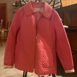 Pink quilted jacket
